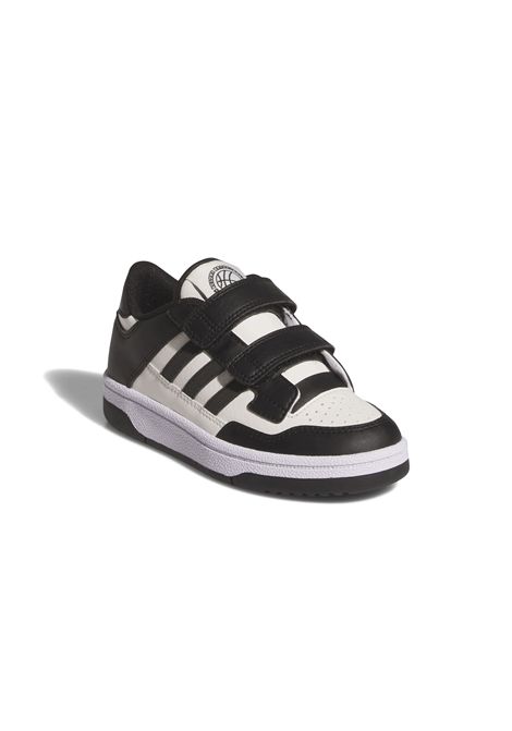 Adidas Rapid Court CF Shoes White Black Kids ADIDAS CORE | Sneakers | JP7654-
